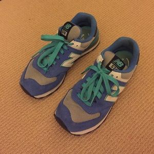 New balance blue and green shoes!