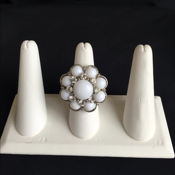 White Flower Ring