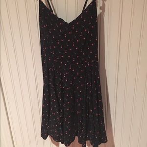 Floral Skater Style Dress with Floral Straps
