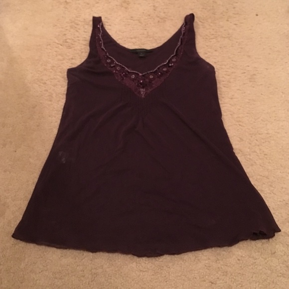 Sheer sleeveless Express top