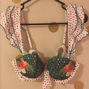 Modcloth Ruffle Bikini Top