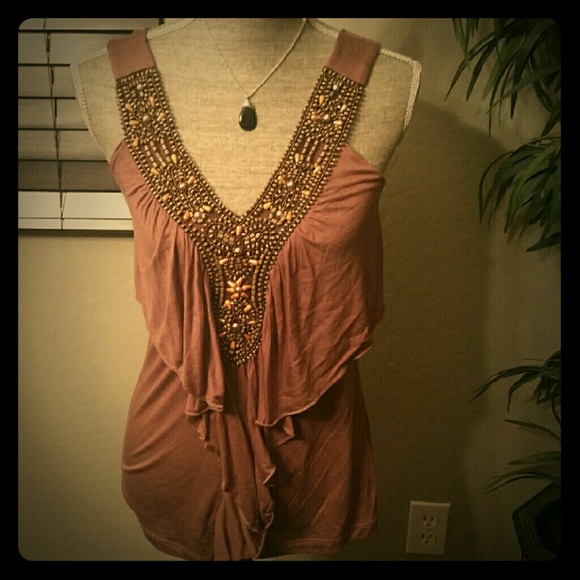 Gorgeous Beaded Tank Top