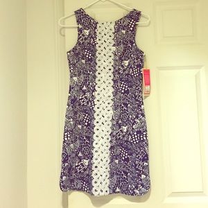 Navy and white fish pattern Lilly for Target Shift
