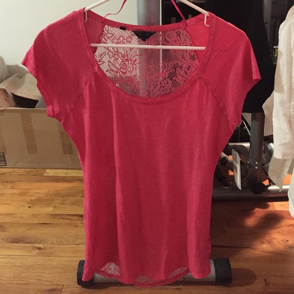 NWT GUESS lace back shirt