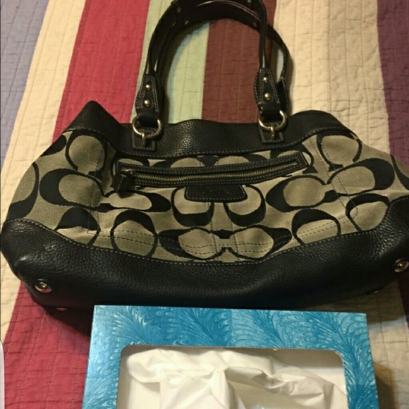 Coach signature satchel