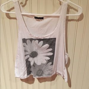 Brandy Melville Graphic Cropped Tank