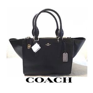 Coach Crosby Crossgrain Satchel Cross Body Bag