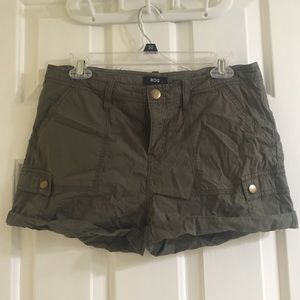 Army green Urban Outfitters shorts