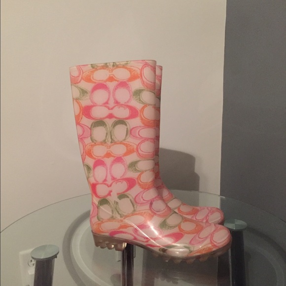 SOLD Like New Coach Rain Boots!