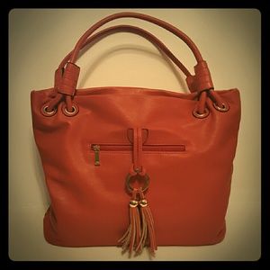 Vegan Leather Deep Pocket Handbag
