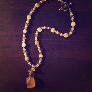 Handmade Precious Stone Necklace