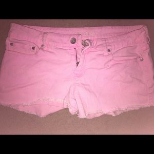 Pink Jean Shorts