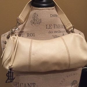 Ralph Lauren creme leather handbag
