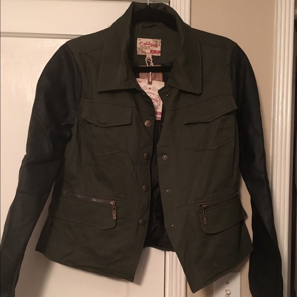 Dollhouse Jackets & Coats Dollhouse Faux Leather Utility Jacket Nwt