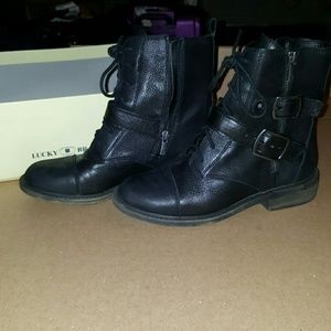 Lucky brand combat boots