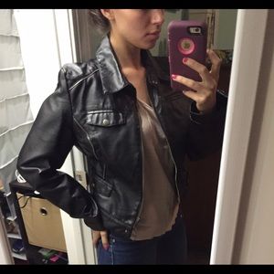 Medium pleather jacket