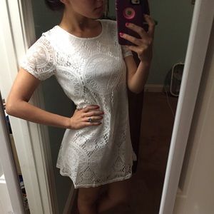 White lace dress