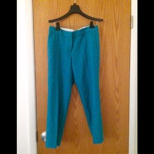 J. Crew Teal Pants (Skimmer, City Fit)