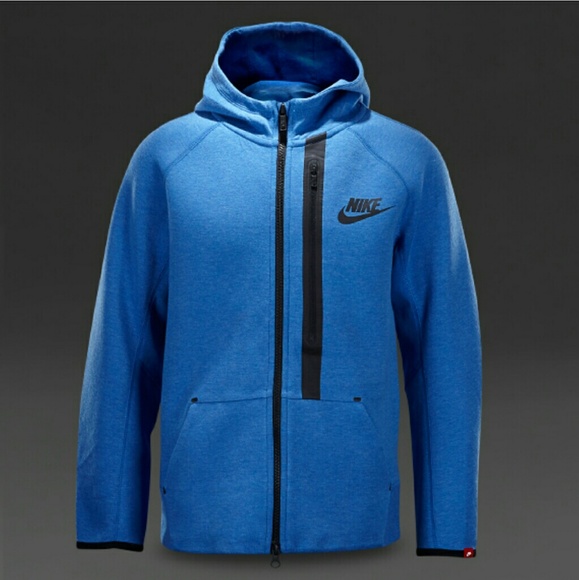 Nike Jackets & Blazers - Blue Nike Tech Fleece