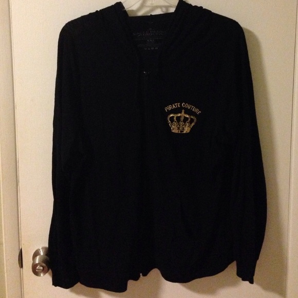 Pirate Couture Lightweight Zip Hoodie