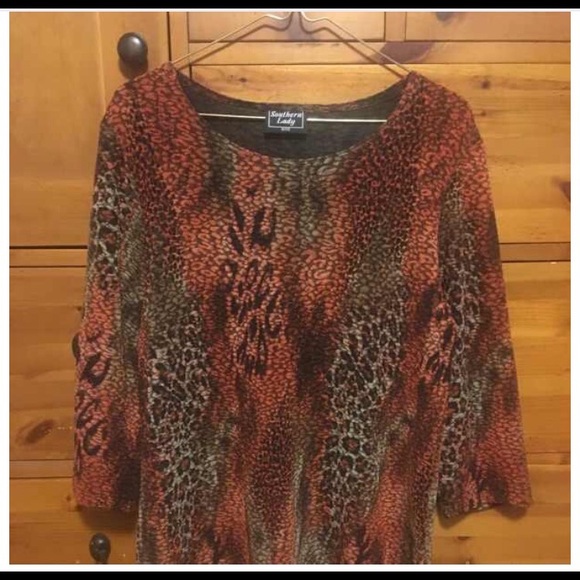 SOUTHERN LADY leopard print top
