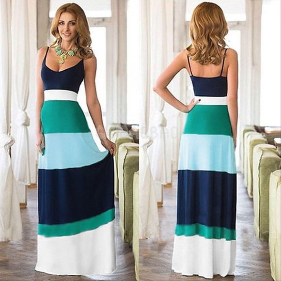 Summer boho maxi dress