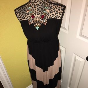 Chevron Maxi Dress