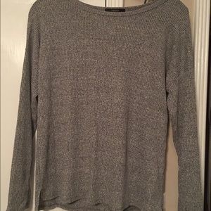 Forever 21, Gray Long Sleeve Top. NBW. NWT.