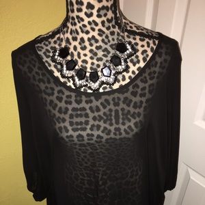 Black Sheer Blouse