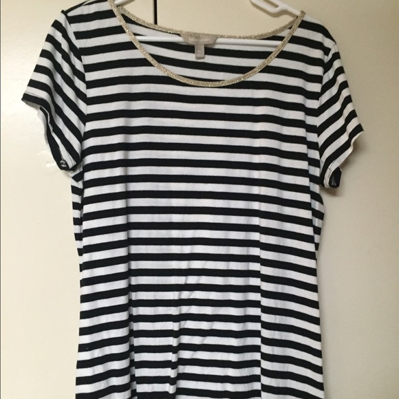 Black and white striped shirt