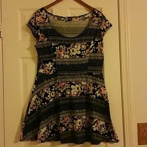 Floral mixed print sundress