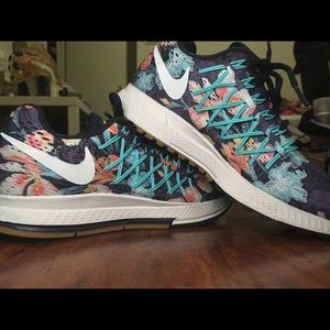 Floral Nike Pegasus shoes