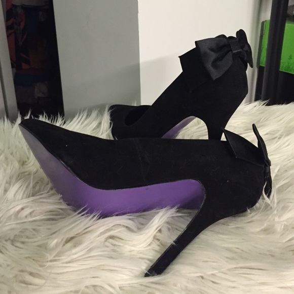 Purple bottom now back heels