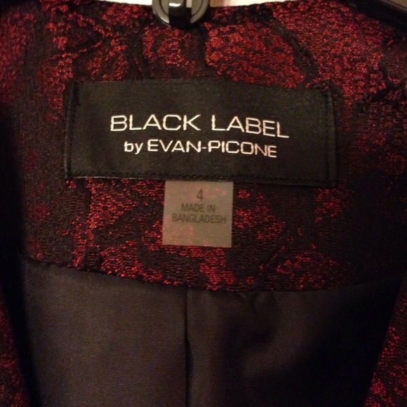 💼Evan Picone Black and red jacket❤️ - Picture 2 of 3