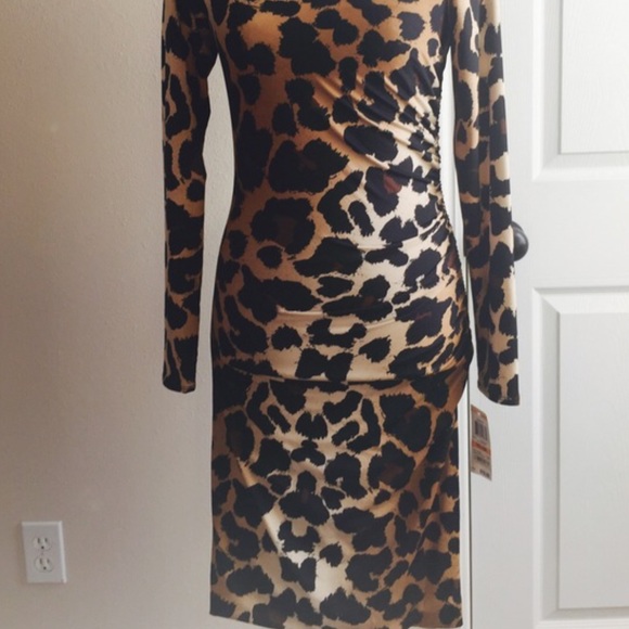 INC leopard print petite dress - Picture 3 of 3