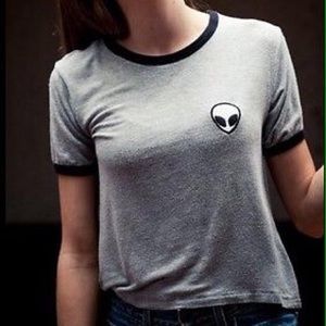 Brandy Melville Alien Crop Top