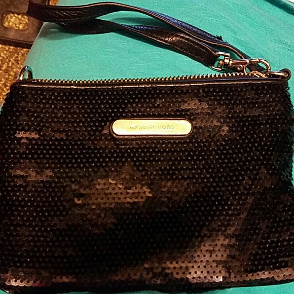 Michael Kors sequin wristlet