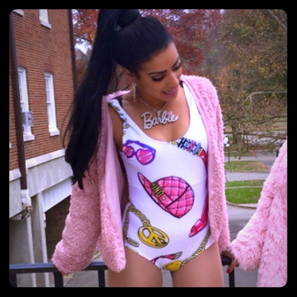 Nicki Minaj Feeling Myself one piece bathing suit