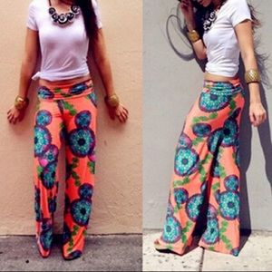Bohemian palazzo pants hippy pants