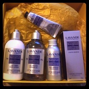 L'Occitane lavender spa gift set