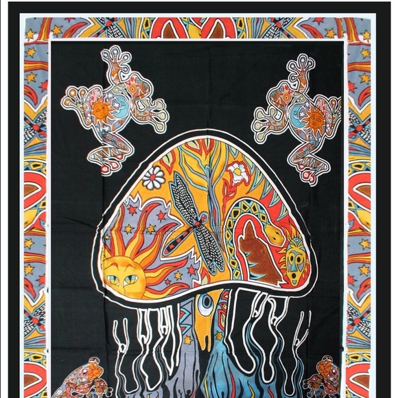 Urban Outfitters Mushroom Tapestry 