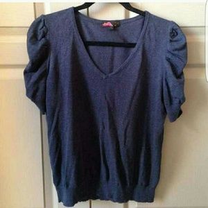 Purple V- Neck Sweater