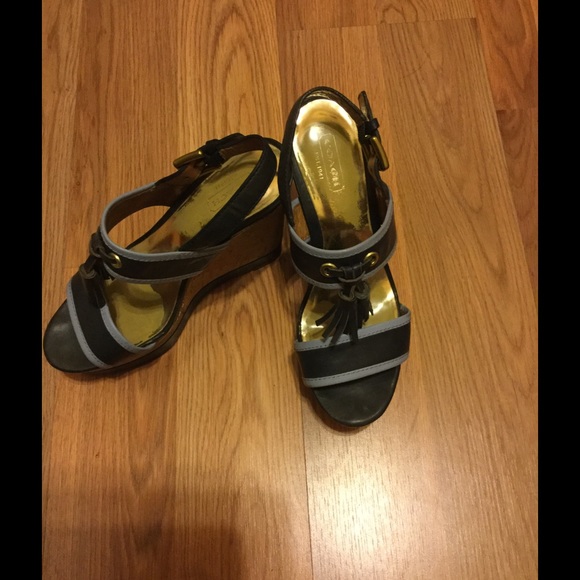COACH WEDGE SANDALS