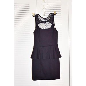 Fitted peplum dress