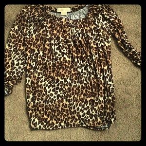 Michael Kors leopard print blouse