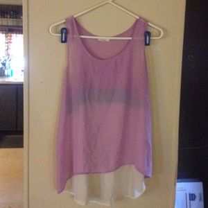 Sheer summer tank.