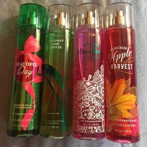 Bath and body works body spray bundle