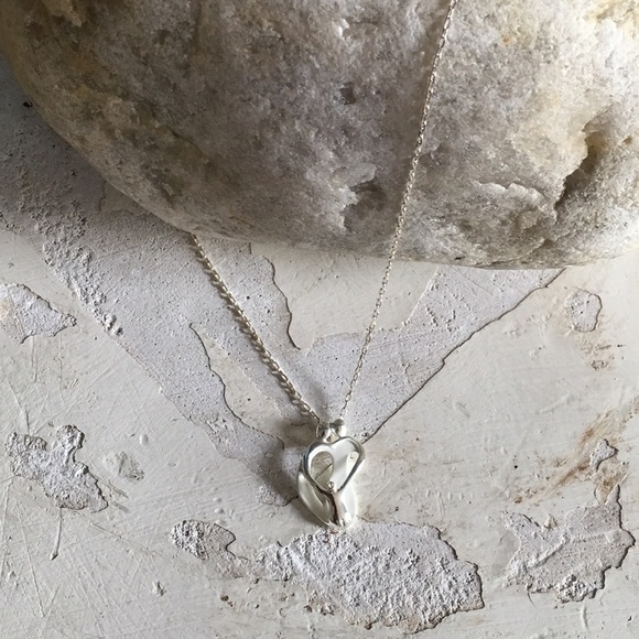 NWT Sterling Mother Father Child Necklace - Picture 3 of 3