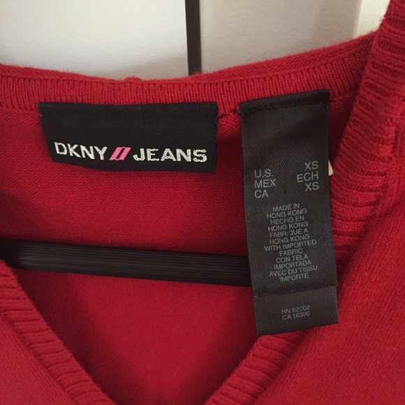 Cropped DKNY hooded cotton sweater, XS - Picture 2 of 4