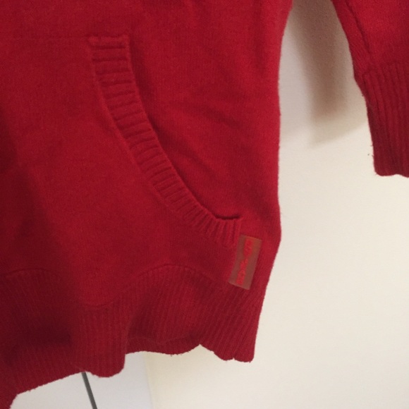 Cropped DKNY hooded cotton sweater, XS - Picture 4 of 4